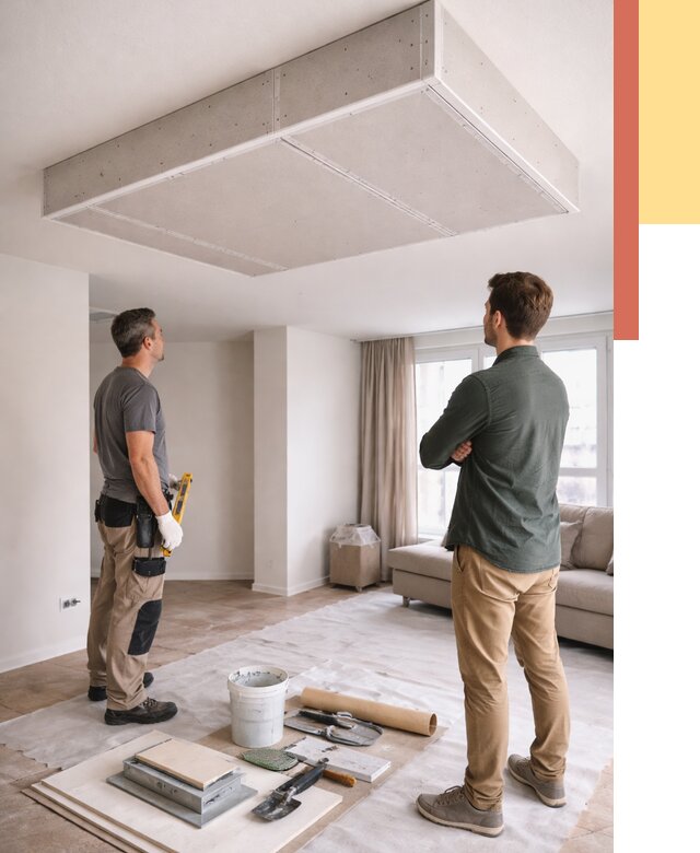 Короб на потолке из гипсокартона в находке от 2269 руб. — монтаж и услуги под ключ | ОТДЕЛОЧНИК-Нхд