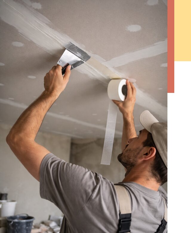 Обработка швов потолка ГКЛ в находке от 7736 руб. под ключ | ОТДЕЛОЧНИК-Нхд