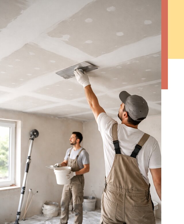 Шпаклевка потолка из гипсокартона в находке от 3301 руб./м2 — услуги под ключ | ОТДЕЛОЧНИК-Нхд