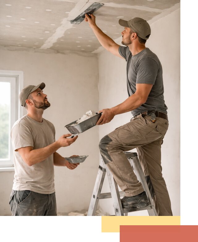 Шпаклевка потолка из гипсокартона в находке качественно и быстро