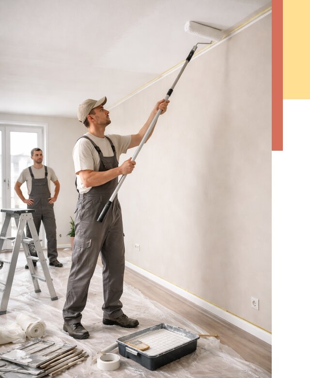 Покраска потолка из гипсокартона в находке от 4642 руб./м2 — услуги под ключ | ОТДЕЛОЧНИК-Нхд