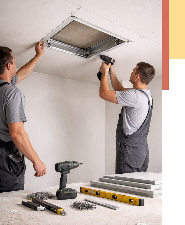 Установка люка в потолок ГКЛ в находке от 2579 руб. под ключ | ОТДЕЛОЧНИК-Нхд