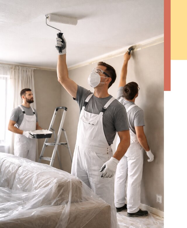 Покраска потолка водоэмельсионной краской в находке от 2269 руб/м² — услуги под ключ | ОТДЕЛОЧНИК-Нхд