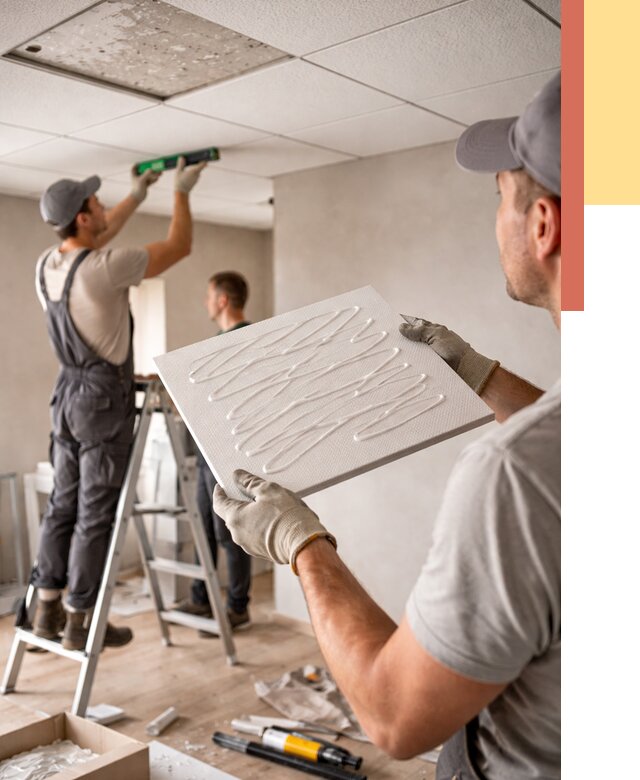 Монтаж потолочной плитки в находке от 4642 руб. — быстро и недорого | ОТДЕЛОЧНИК-Нхд