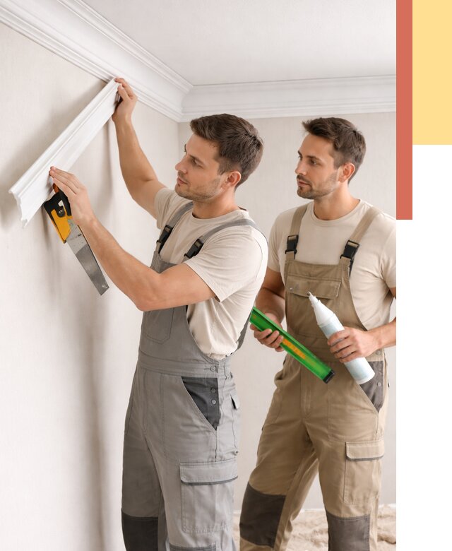 Монтаж потолочного плинтуса в находке от 2372 руб. — быстро и недорого | ОТДЕЛОЧНИК-Нхд