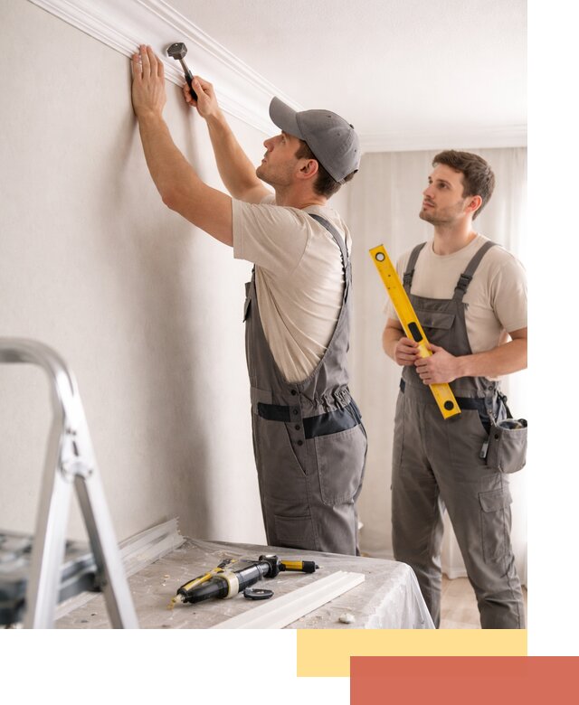 Монтаж потолочного плинтуса в находке качественно и быстро