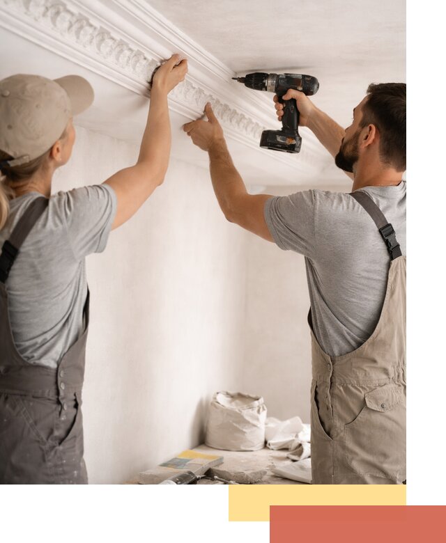 Профессиональный монтаж лепнины на потолок в находке